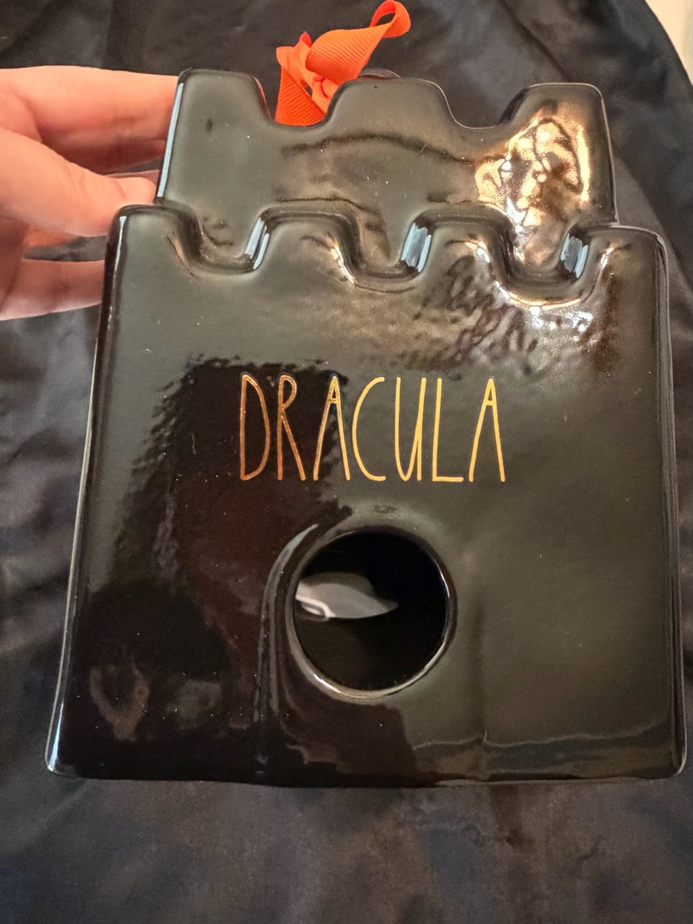 Rae Dunn: Dracula Black Ceramic Birdhouse